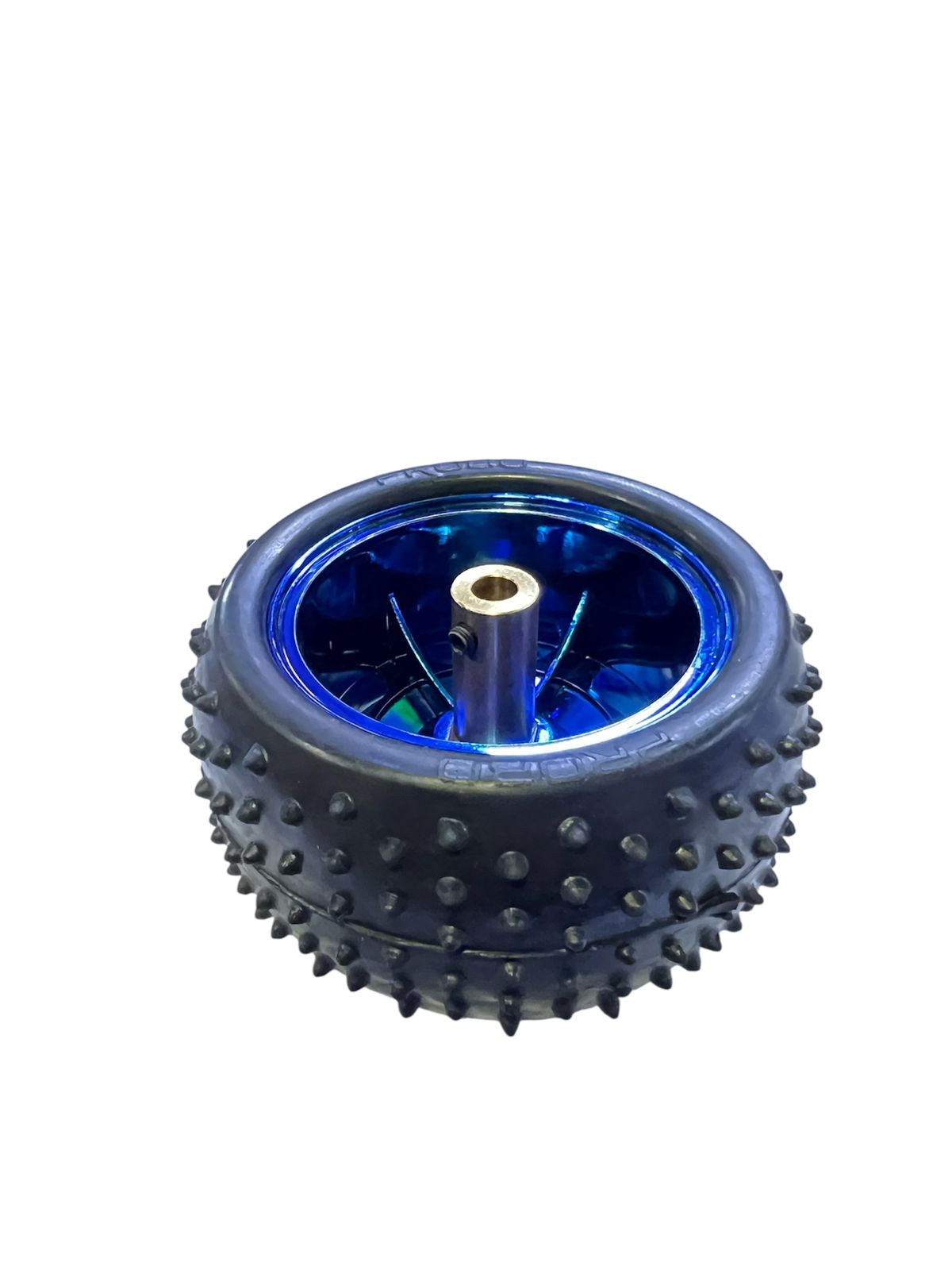 RUEDA AZUL DE 69MM + ACOPLE DE 4MM
