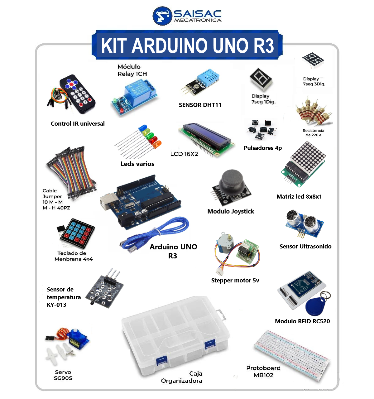 KIT DE ARDUINO UNO R3