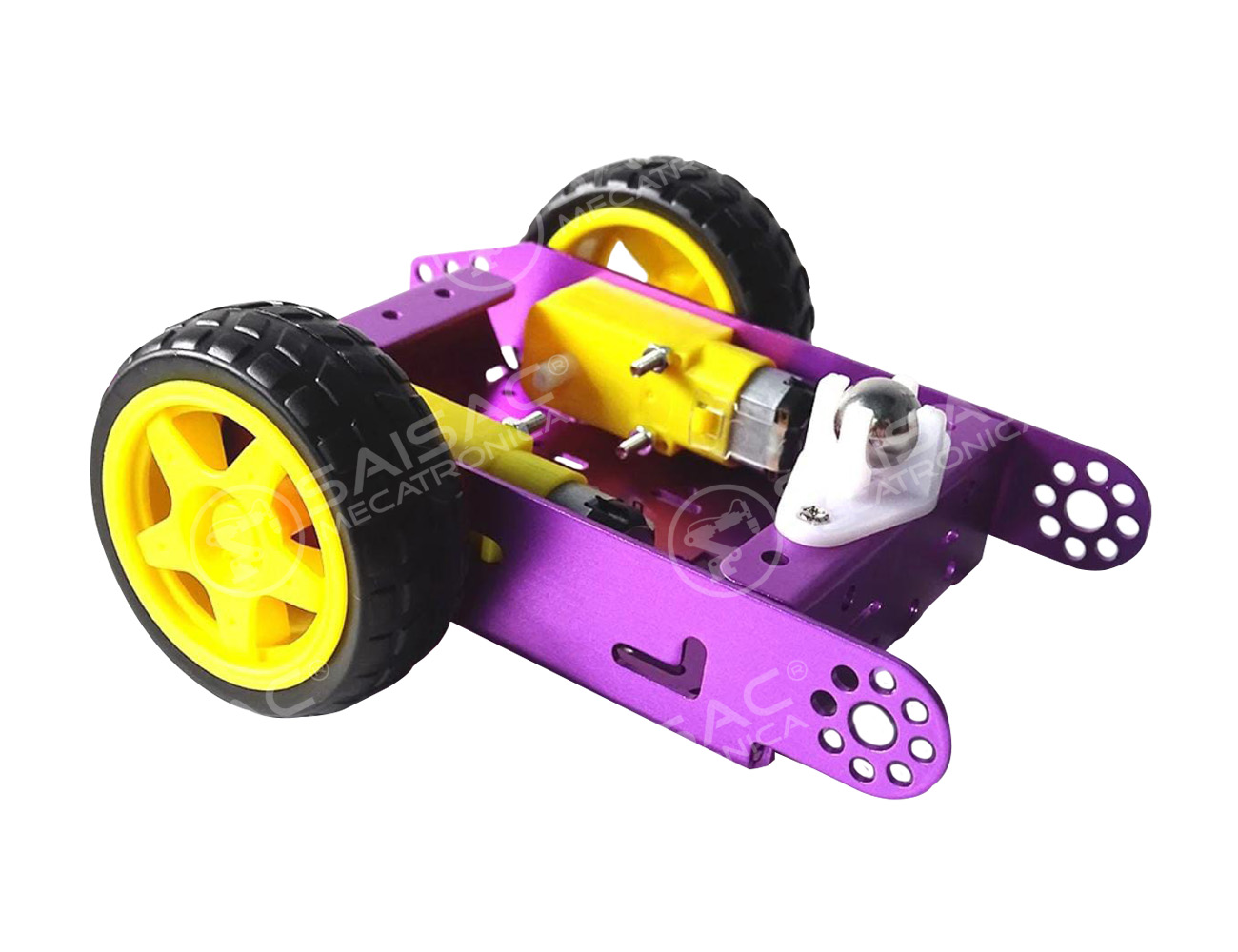 CHASIS DE ALUMINIO 2WD MBOT-MORADO