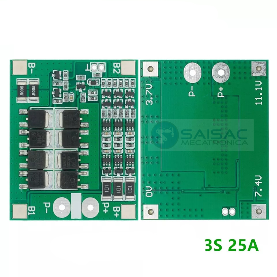 MODULO BMS 3S CON BALANCEADOR PARA BATERÍAS LI-ION