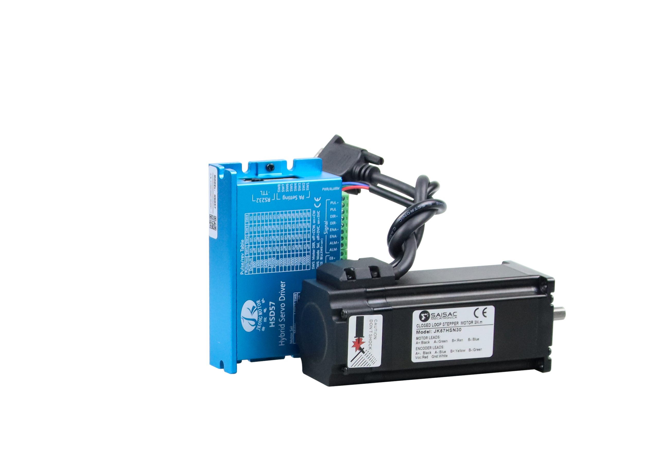 SERVOMOTOR NEMA 23 LAZO CERRADO DE 3N.m + DRIVER HSD57