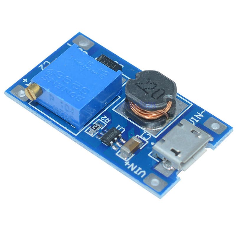STEP UP MT3608 CON MICRO USB