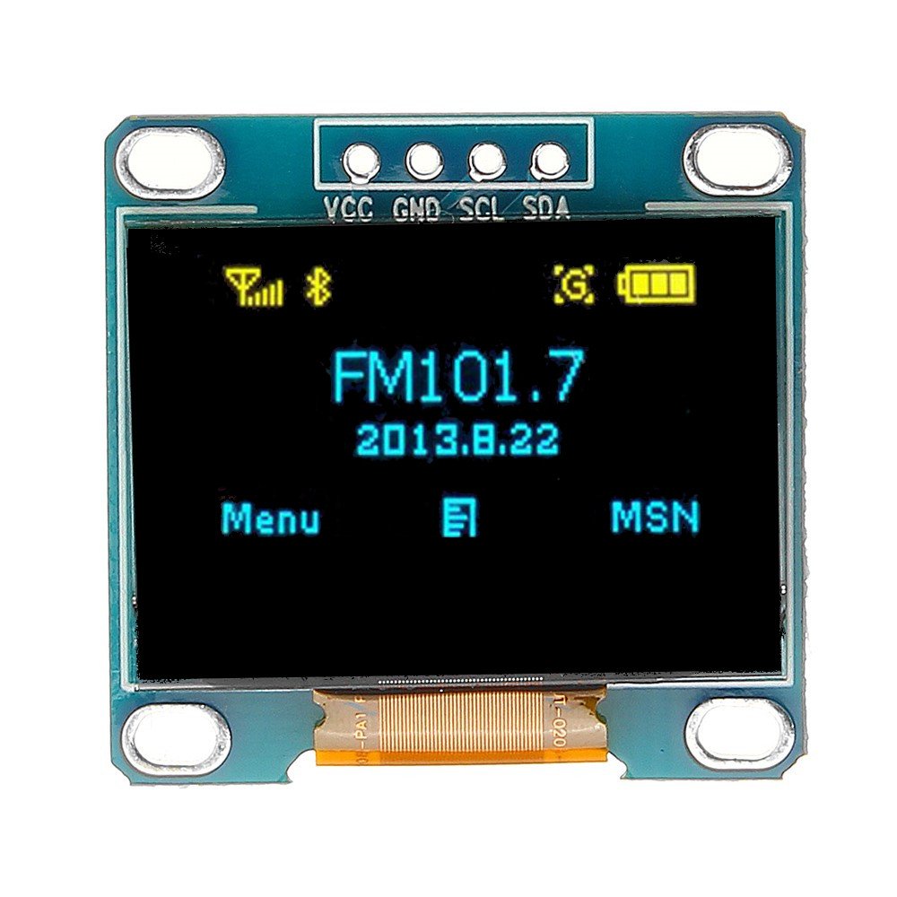 DISPLAY OLED LETRAS AZUL Y AMARILLO 0.96″