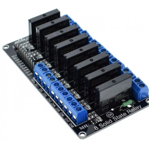 MODULO 8 RELAY DE ESTADO SOLIDO SSR 5VDC-240VAC (2A)