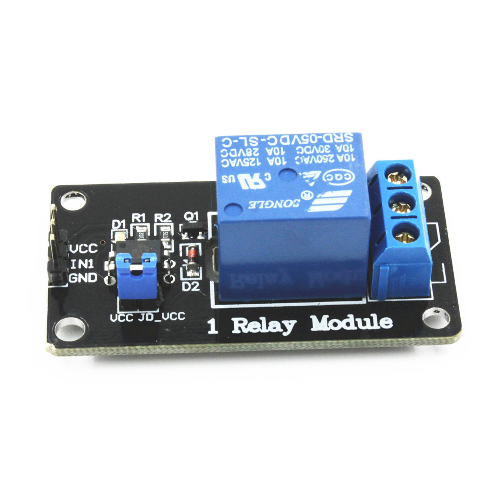 MODULO RELAY 1CH 5V CON OPTOACOPLADOR KY-019