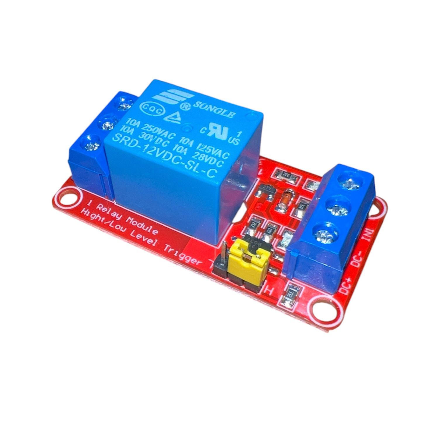 MÓDULO 1 RELAY 12VDC HIGH-LOW