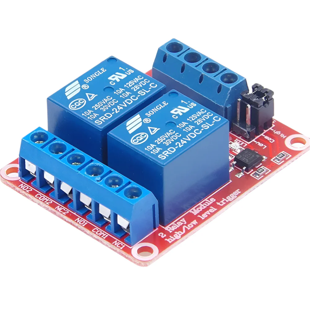 MODULO 2 RELAY 24VDC HIGH-LOW