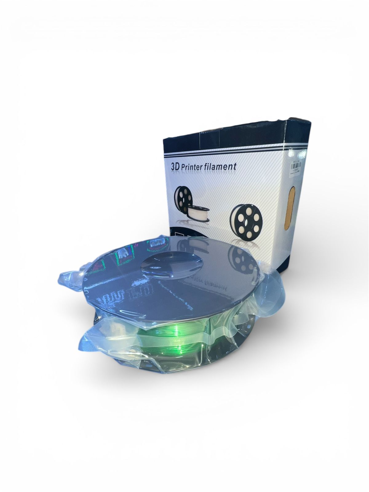 FILAMENTO PETG VERDE TRANSPARENTE 1.75mm 1KG