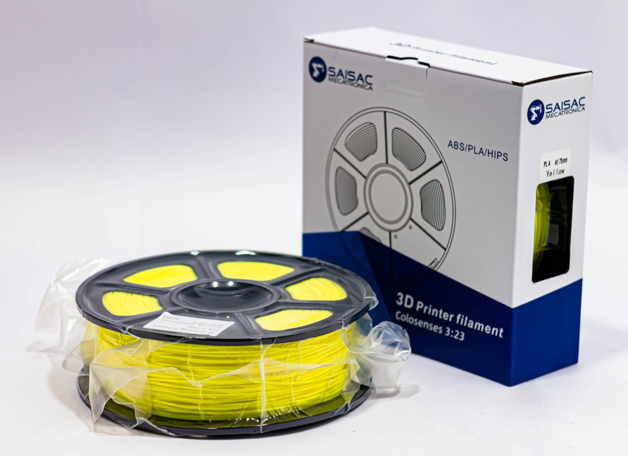 FILAMENTO PLA AMARILLO 1.75mm 1KG