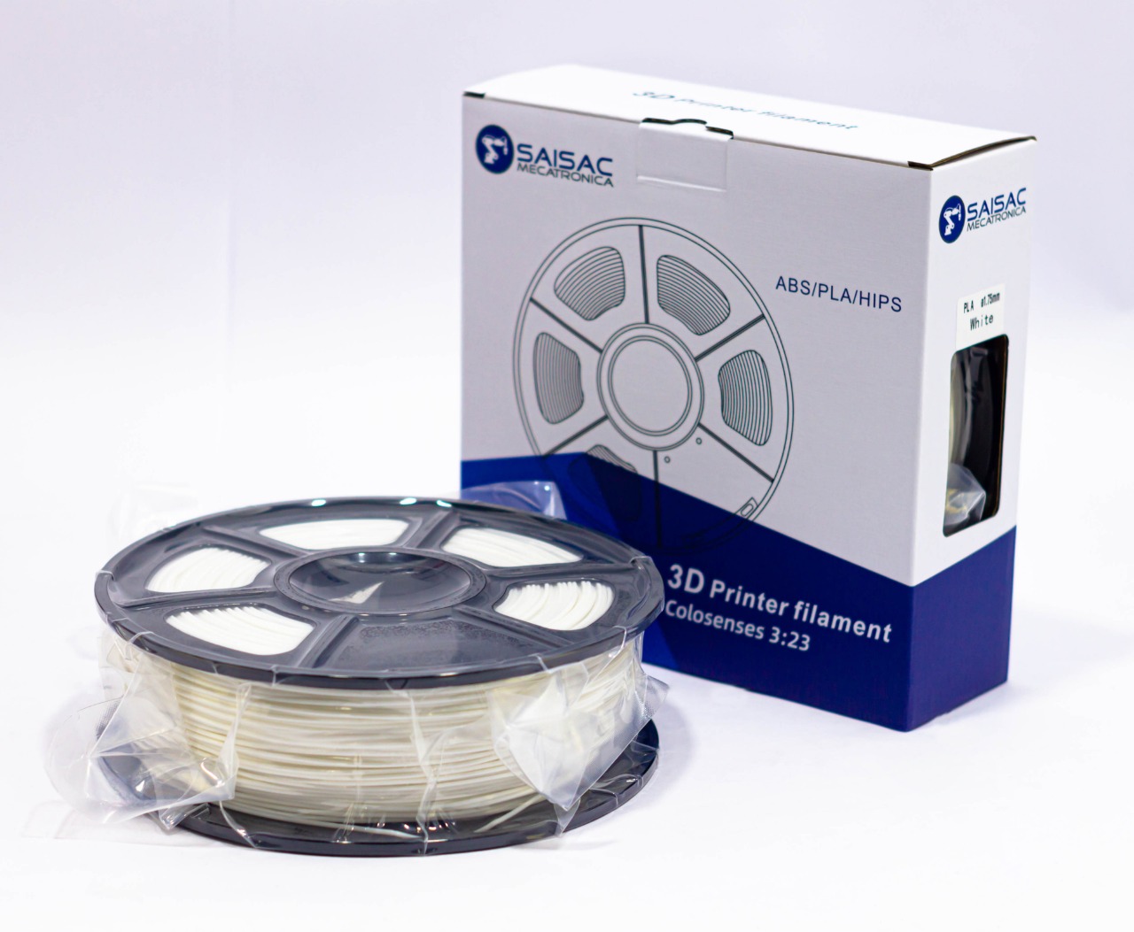 FILAMENTO PLA BLANCO 1.75mm 1KG
