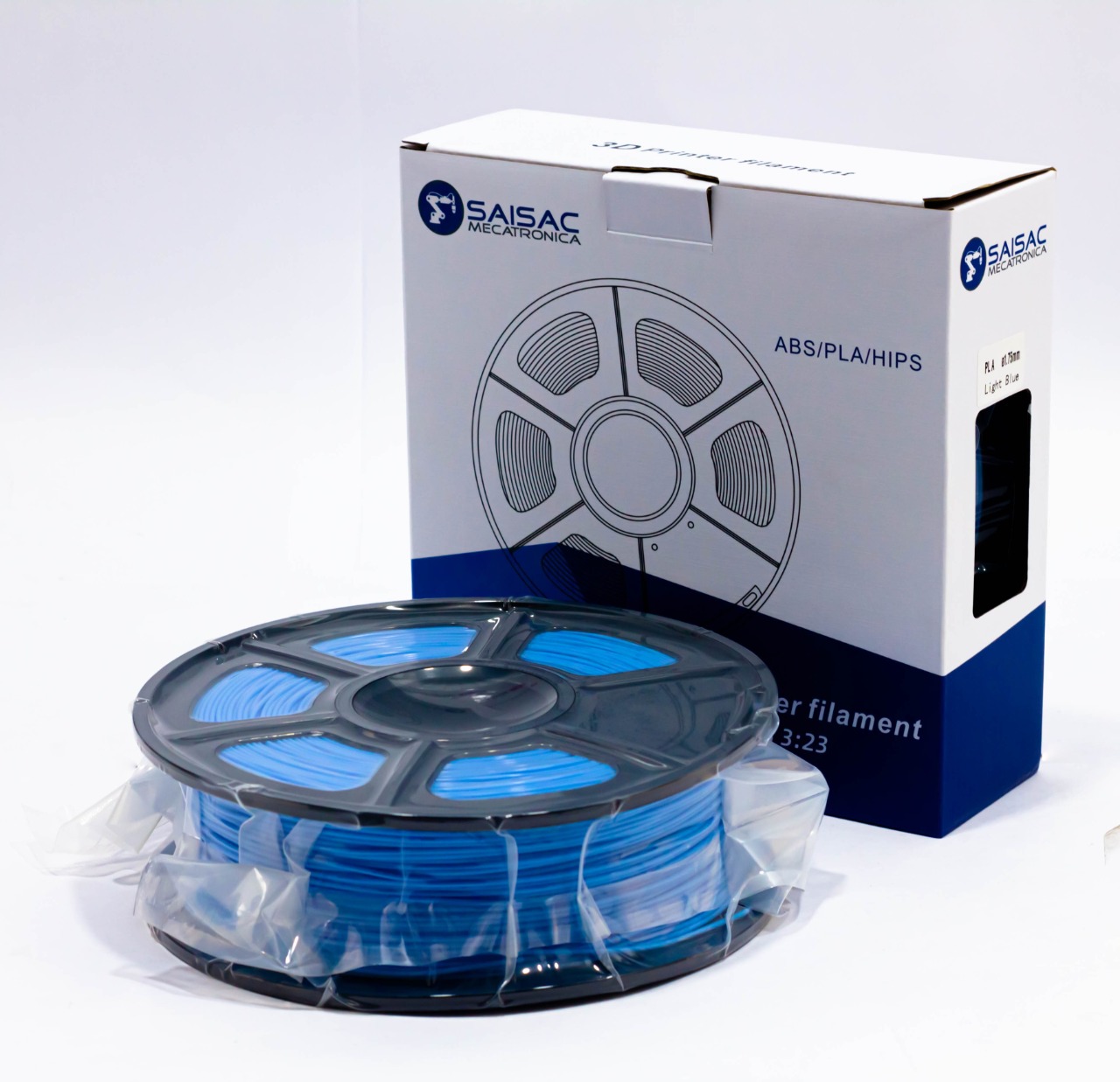 FILAMENTO PLA CELESTE 1.75mm 1KG