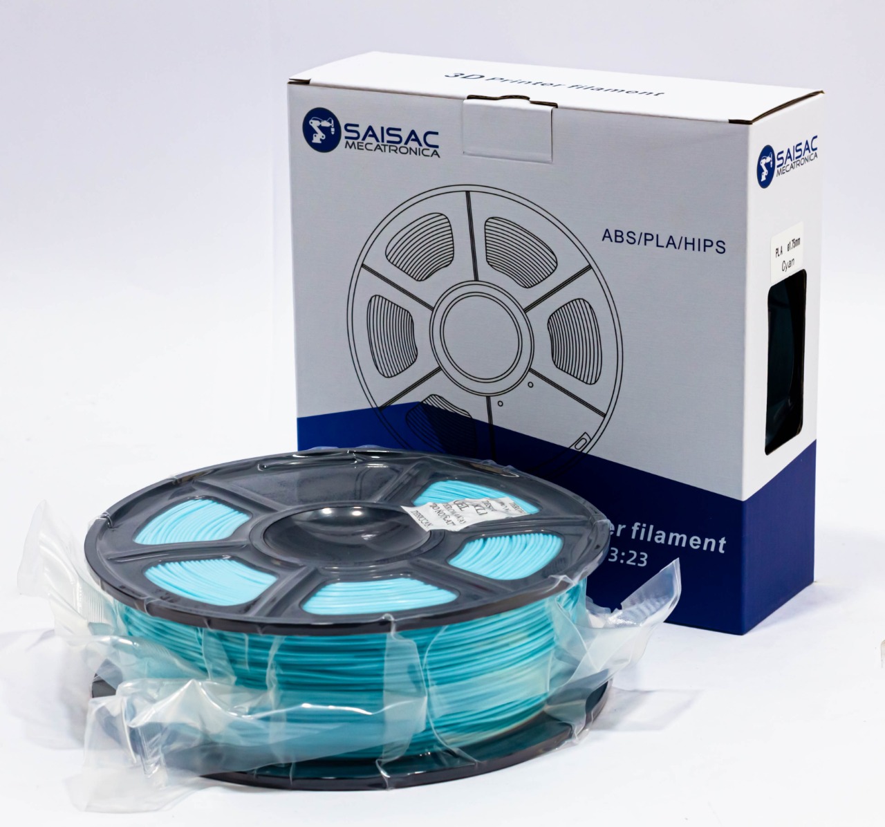 FILAMENTO PLA CYAN 1.75mm 1KG