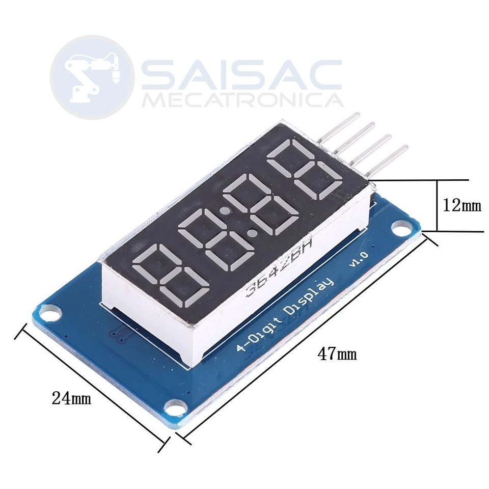 MODULO DISPLAY 4DIGITOS 7 SEG – TM1637