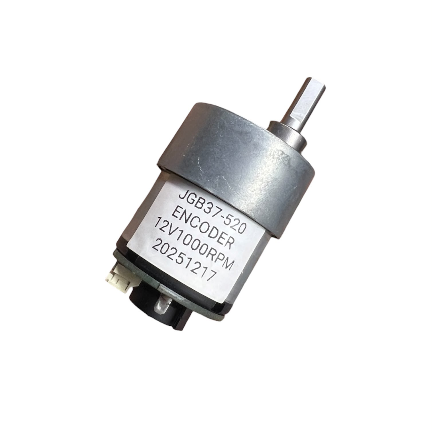 MOTORREDUCTOR JGB37-520 12V DC 1000RPM CON ENCODER