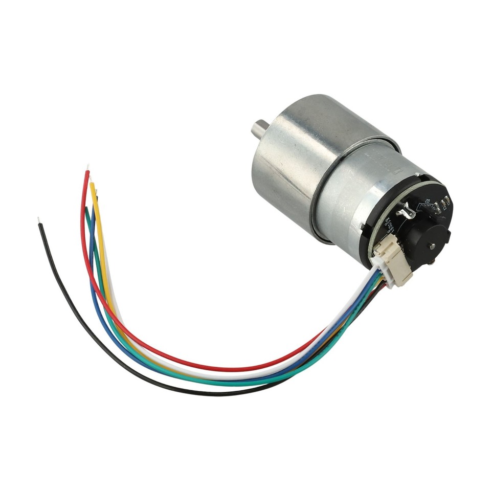MOTORREDUCTOR JGB37-520 12V DC 350RPM CON ENCODER