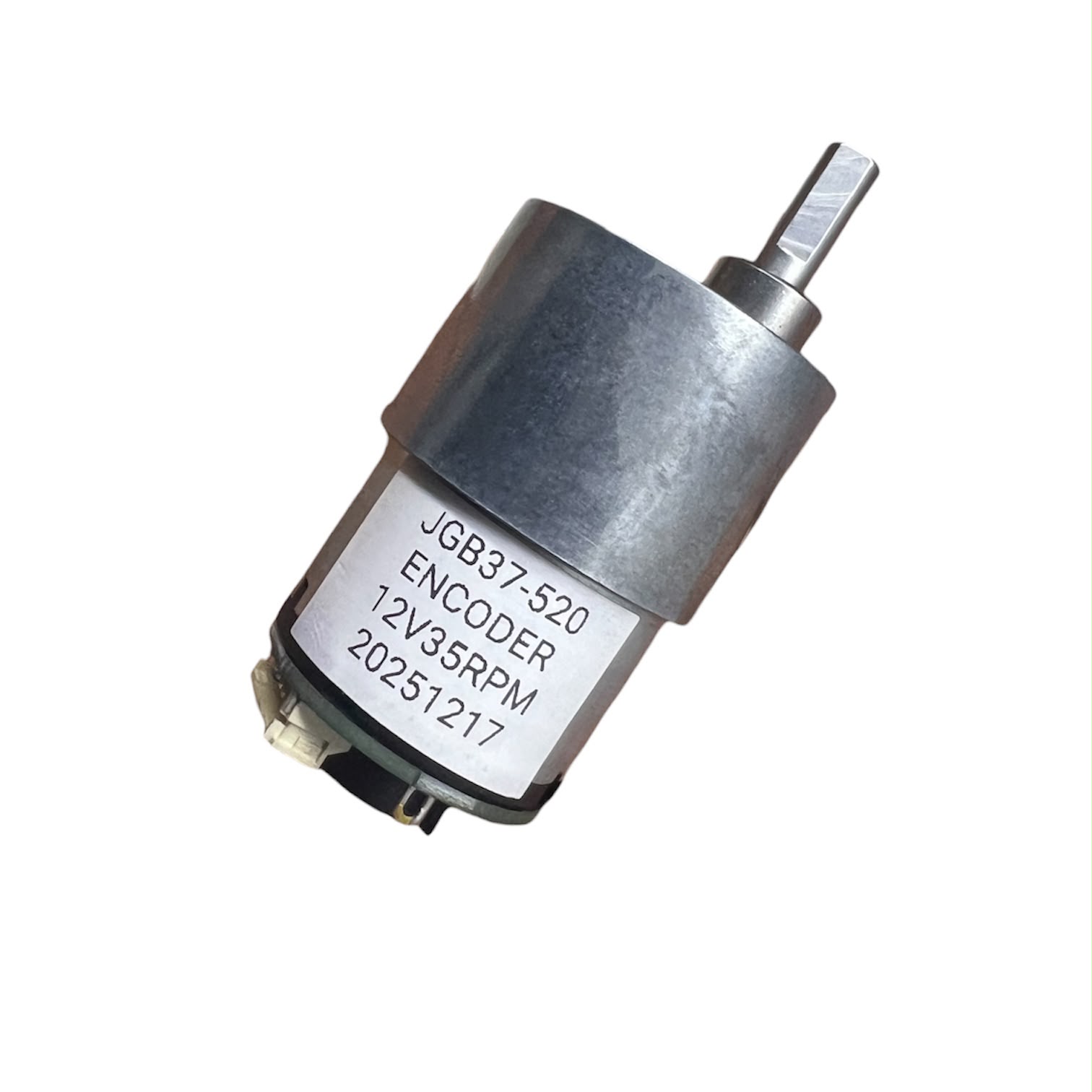 MOTORREDUCTOR JGB37-520 12V DC 35RPM CON ENCODER