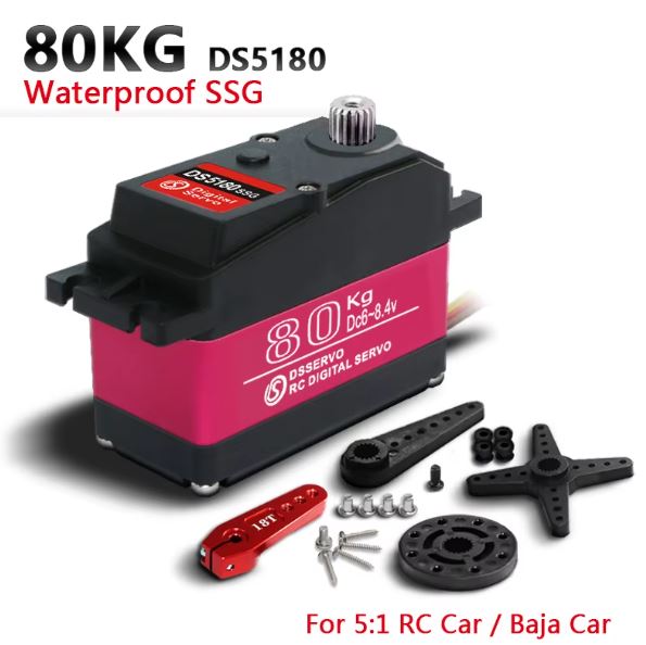 SERVOMOTOR DIGITAL RC DS5180SSG 80KG 180°