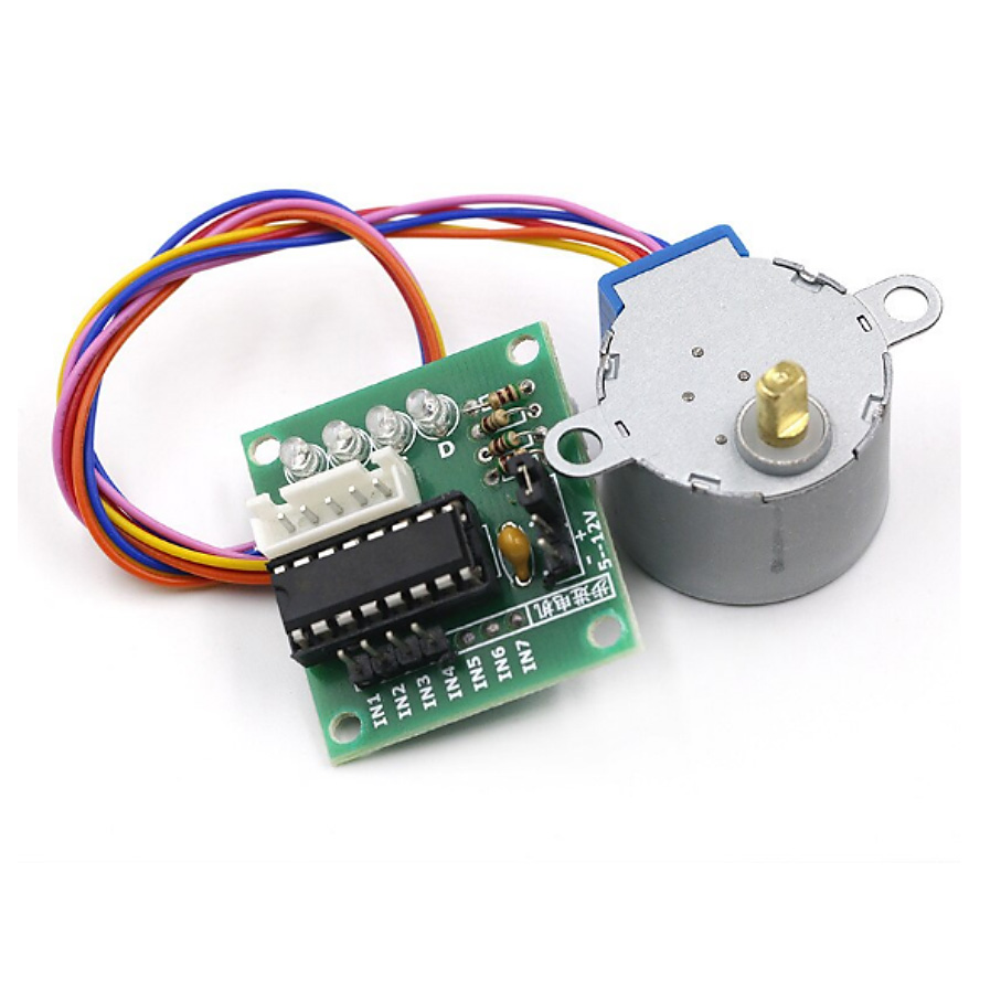 MOTOR PAP 5V 28BYJ-48 CON DRIVER ULN2003A.
