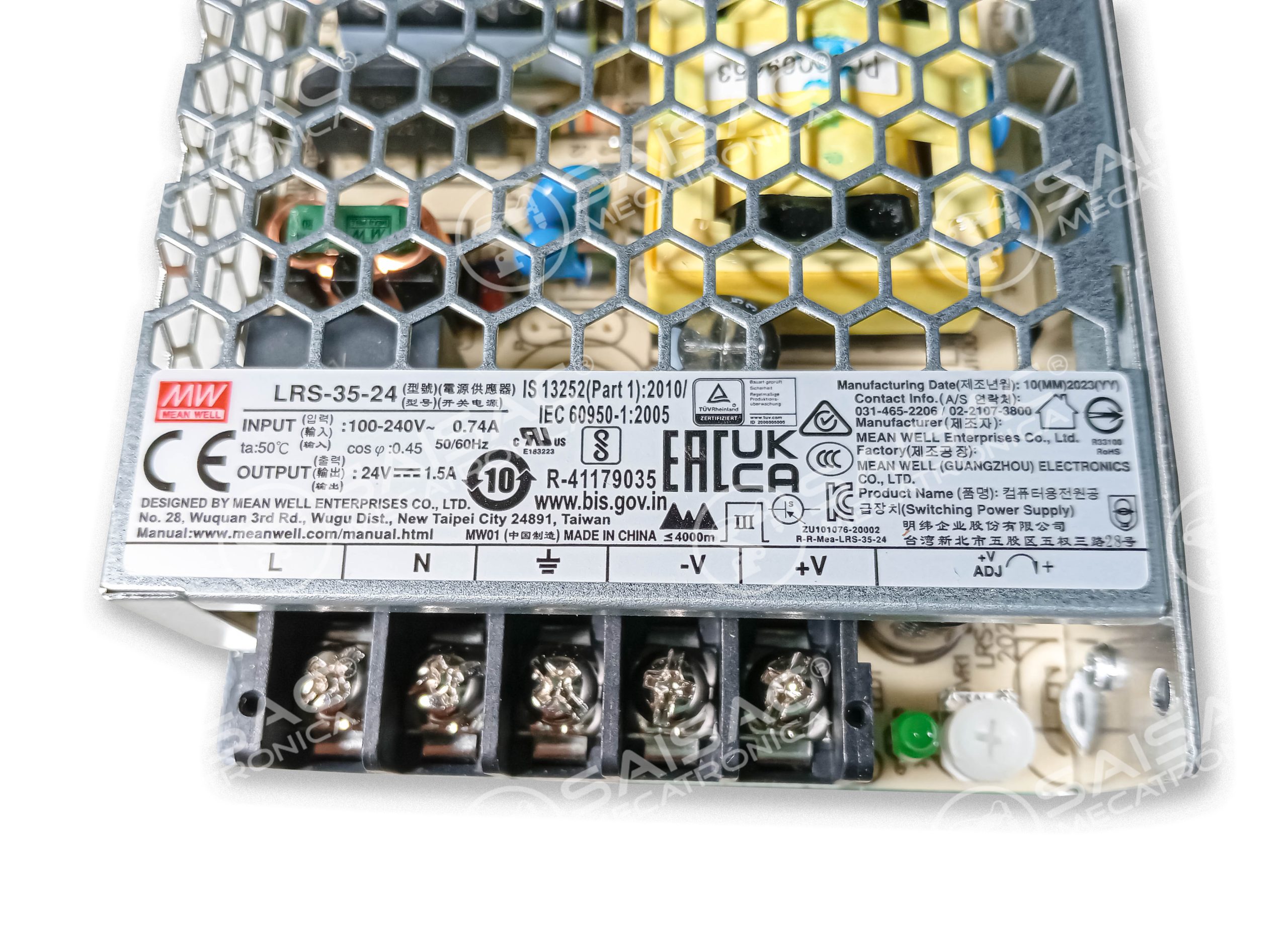 FUENTE MEAN WELL LRS-35-24 24V 1.5A