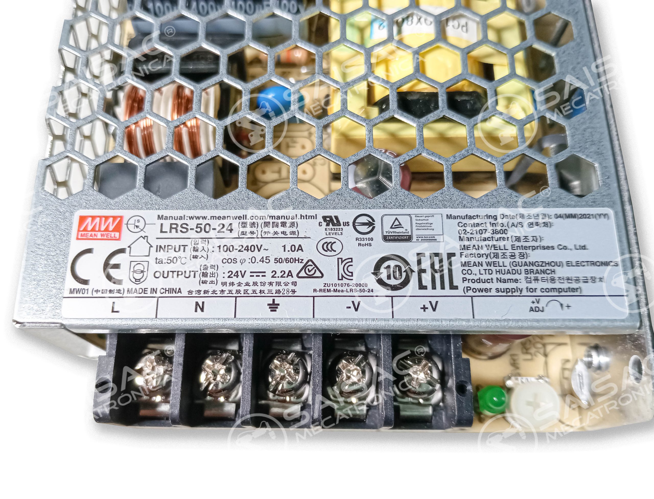 FUENTE MEAN WELL LRS-50-24 24V 2.2AV