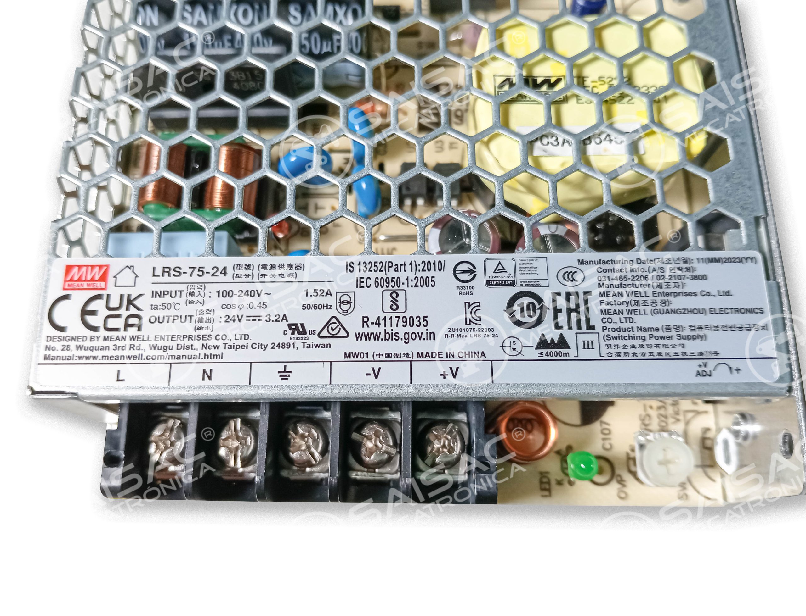 FUENTE MEAN WELL LRS-75-24 24V 3.2A