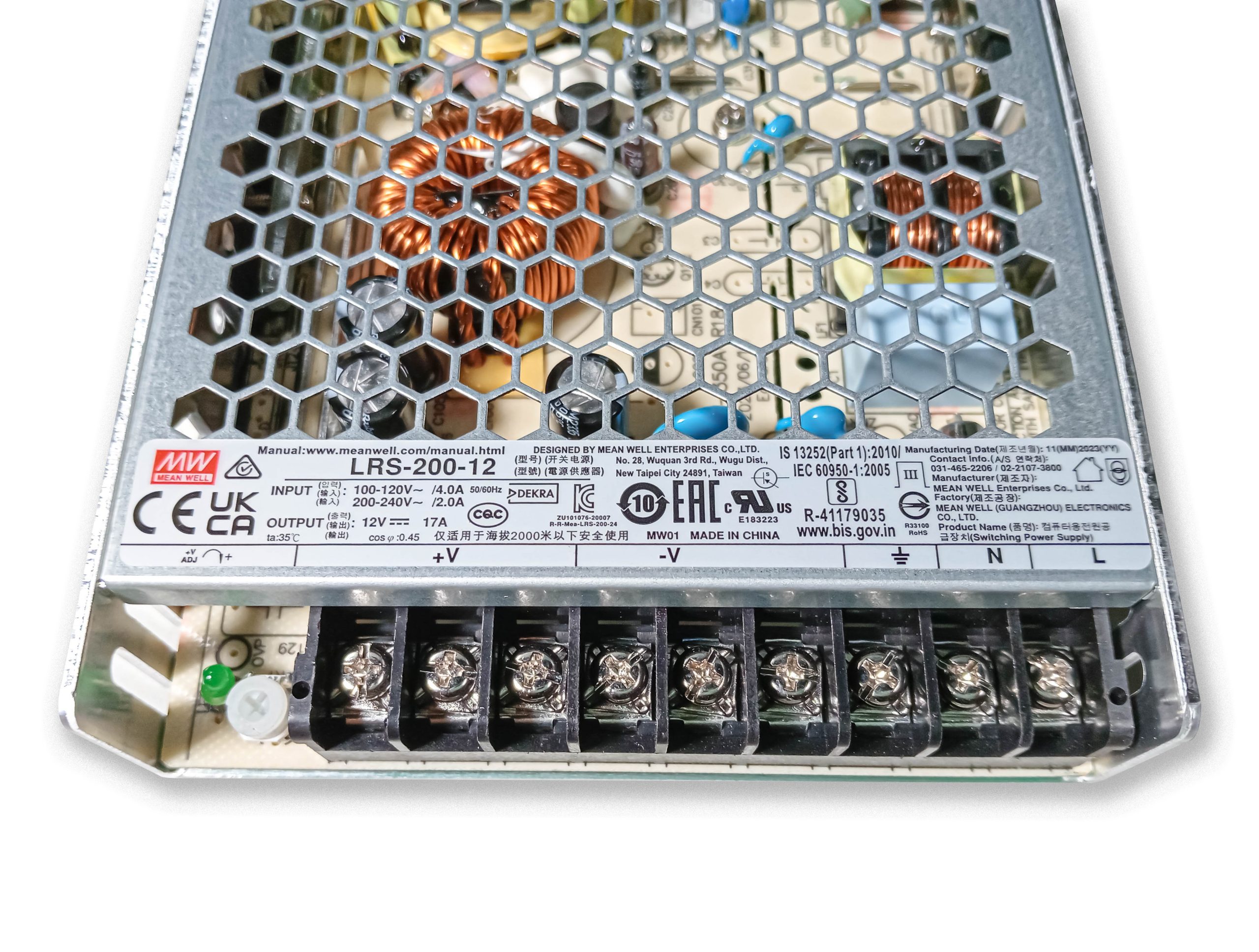 FUENTE MEAN WELL LRS-200-12 12V 17A