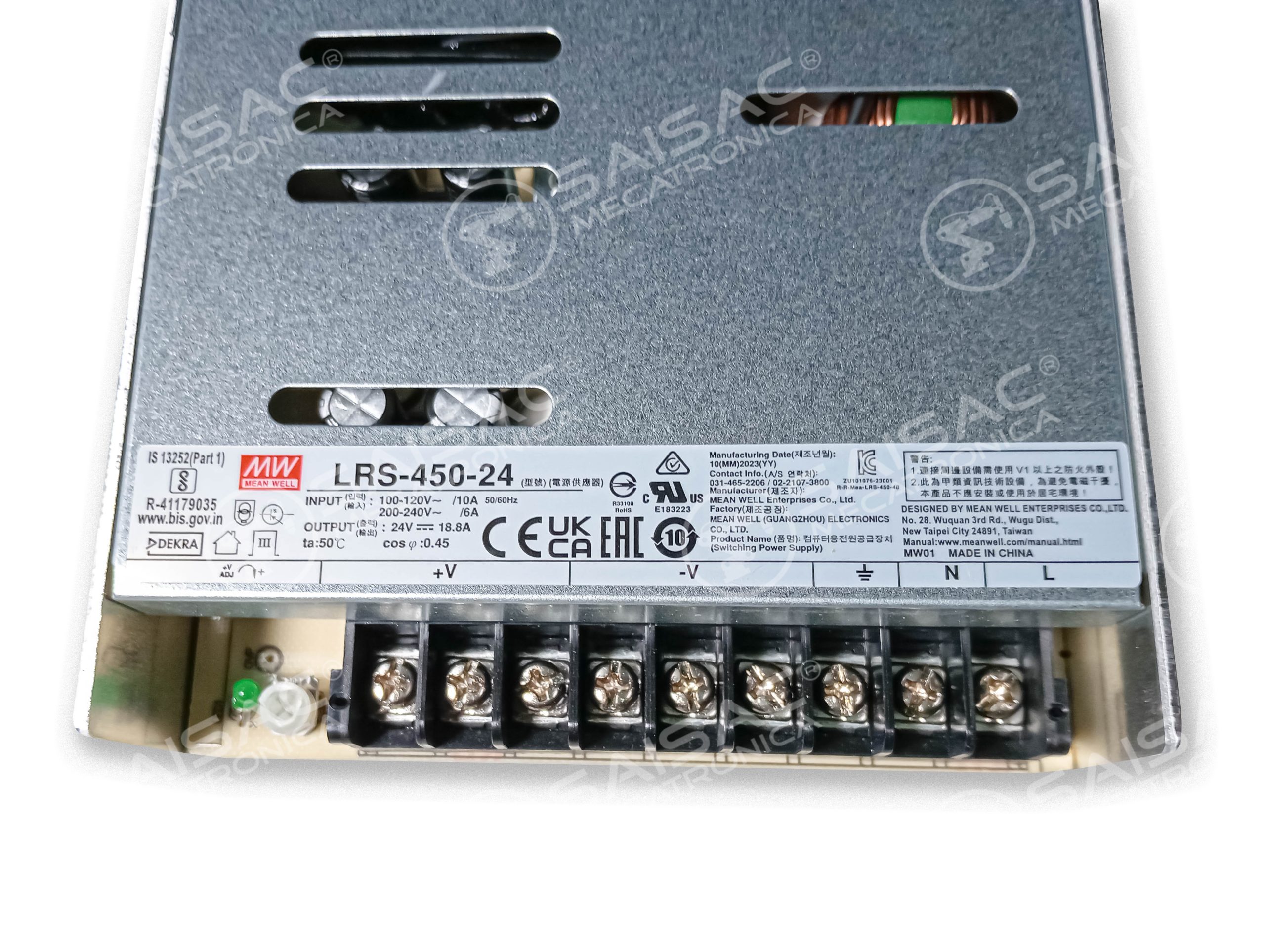 FUENTE MEAN WELL LRS-450-24 24V 18.8A