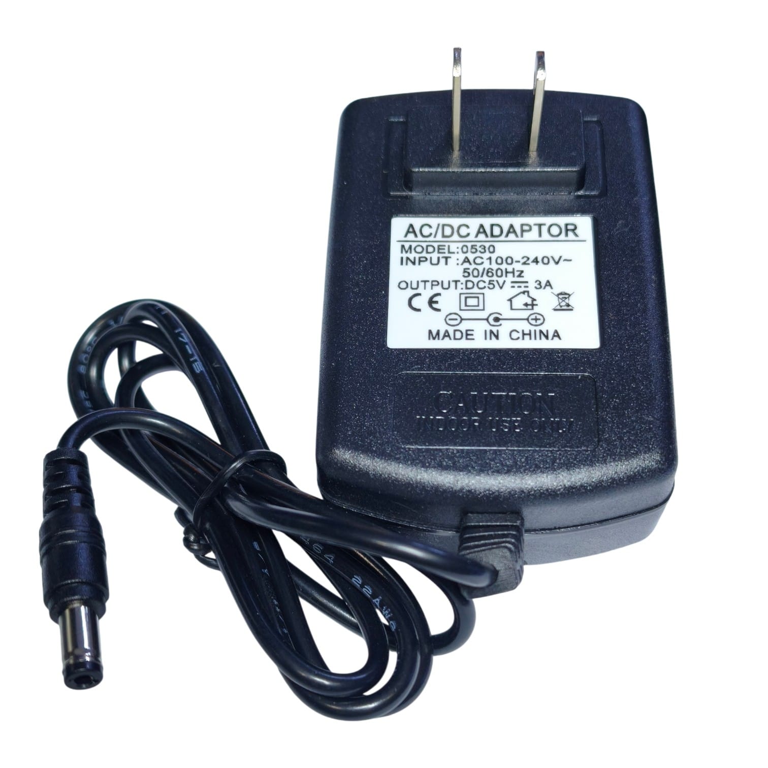 ADAPTADOR DE FUENTE AC/DC 5V DC 3A CON PLUG 5.5MM X 2.1MM