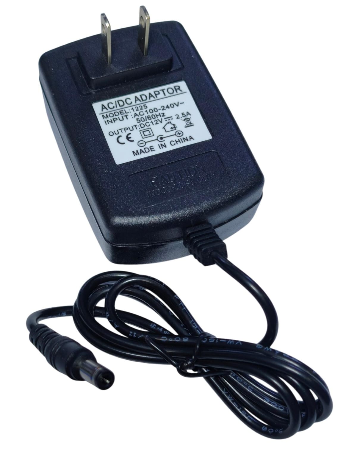 ADAPTADOR DE FUENTE AC/DC 12V DC 2.5A CON PLUG 5.5MM X 2.1MM