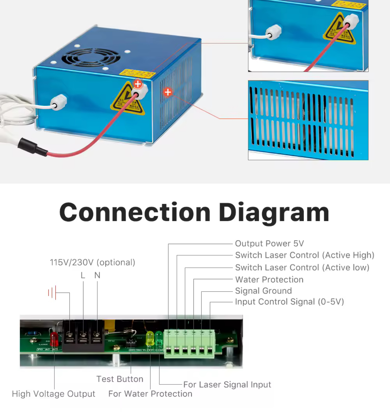 FUENTE DY20 PARA TUBO LASER