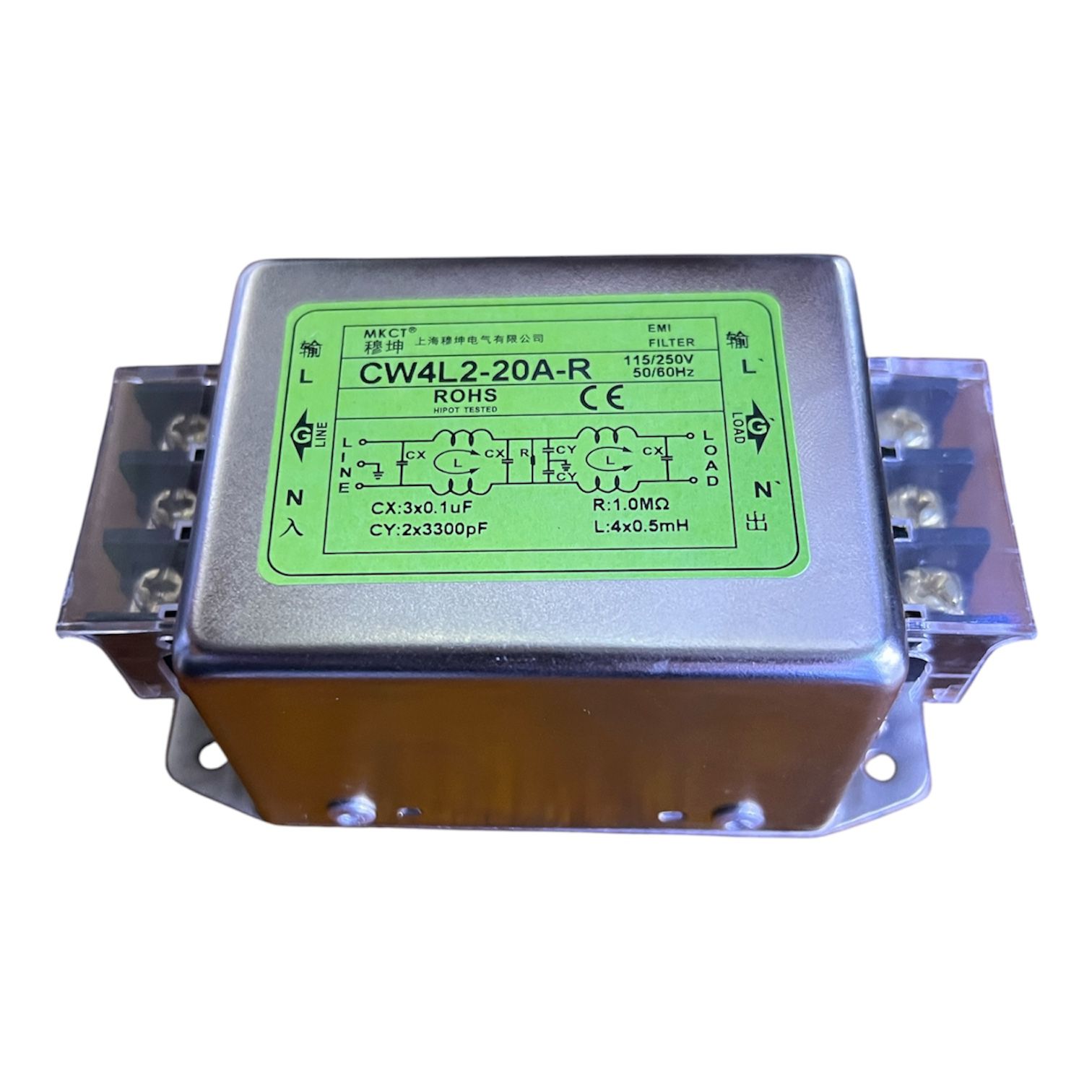 FILTRO DE LINEA EMI/MC CW4L2-20A-R