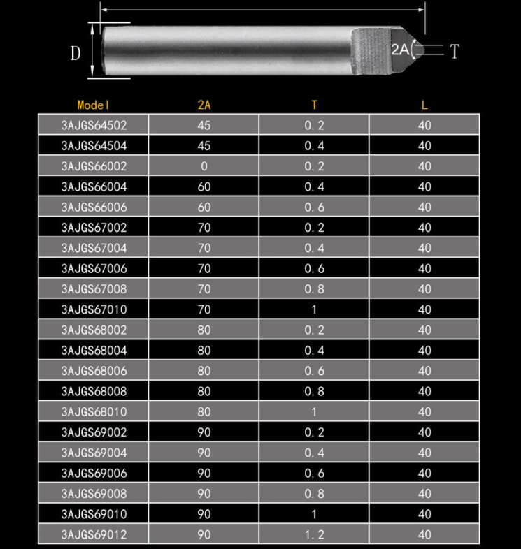 FRESA DE GRABADO DE DIAMANTE – 3AJGS67010