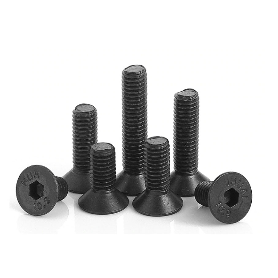 TORNILLO HEXAGONAL NEGRO AVELLANADO CABEZA PLANA