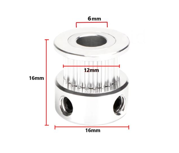 POLEA DENTADA 2GT T20 W6 – 6mm
