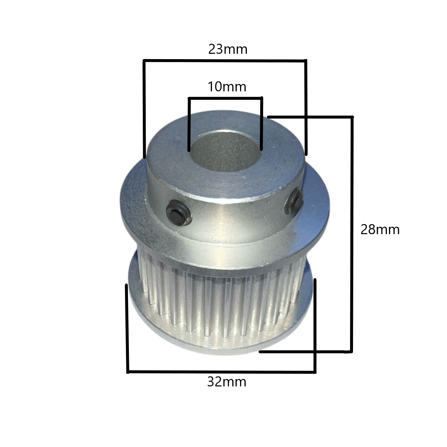 POLEA DENTADA HTD-3M-W15-T30-10MM