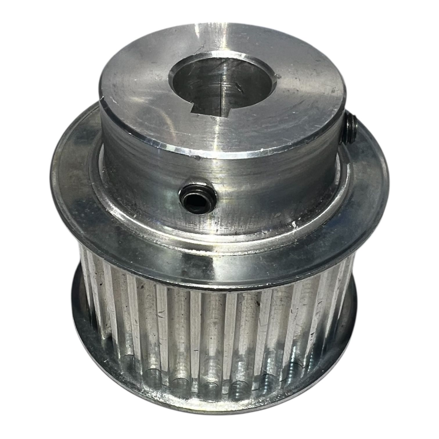 POLEA DENTADA HTD-5M-W25-30T-14MM CON CANAL CHAVETERO