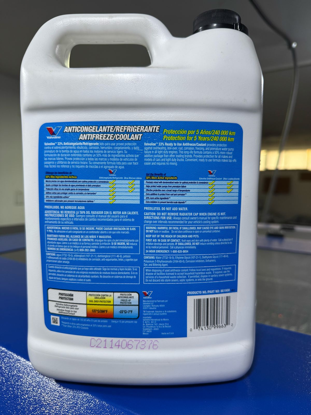 REFRIGERANTE PARA SPINDLE VALVOLINE AL 33%