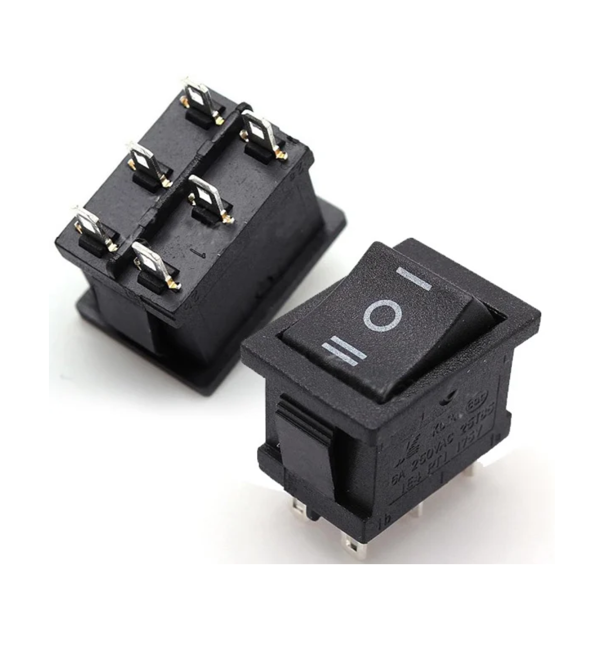 SWITCH KCD1-203-1-C6-B/6P 6A 250V AC