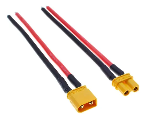 CONECTOR XT30 M-H CON CABLE 10CM