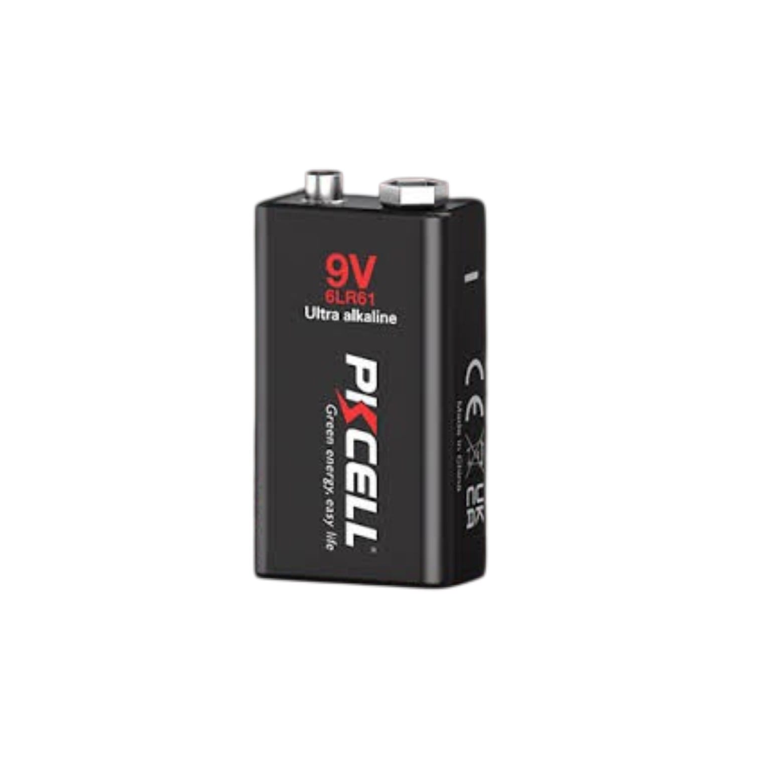 BATERIA ALCALINA 9V 6LR61 (NEGRO) PKCELL
