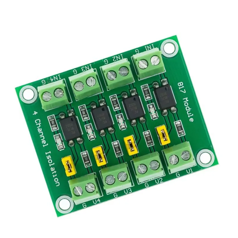 MODULO OPTOACOPLADOR PC817 DE 4 CANALES